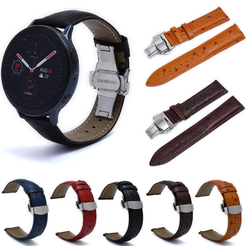 

Watch Bands 20mm Strap 22mm Genuine Leather Band Accessories 18mm Ostrich Style Watchband