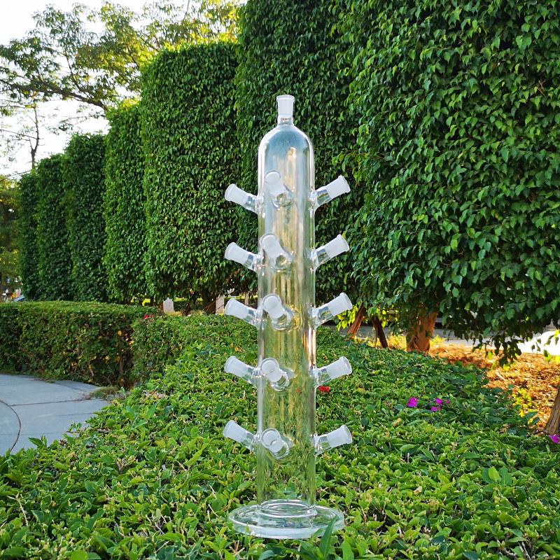 

19 Inch Unique Glass Bong Hookah 15 Pics 14mm Female Joint Water Pipes For Quartz Banger Display Shelf Hookahs Bongs Smoking Accessories LXMD20102