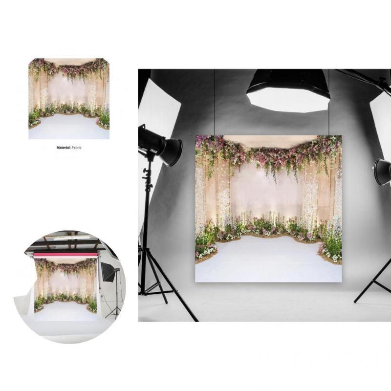 

Party Decoration Pography Backdrop Beautiful Background Fabric Soft Floral Wedding