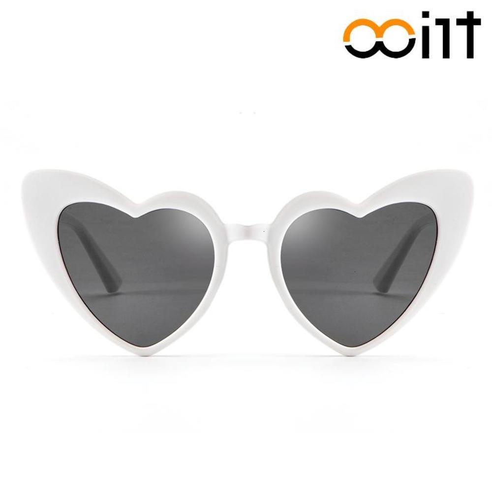

sunglasses TRIOO Super Cute Women Sunglasses White Big Heart Shades Oversized Trending Sun Glasses Ins Summer Fashion Oculos Lunette, Black