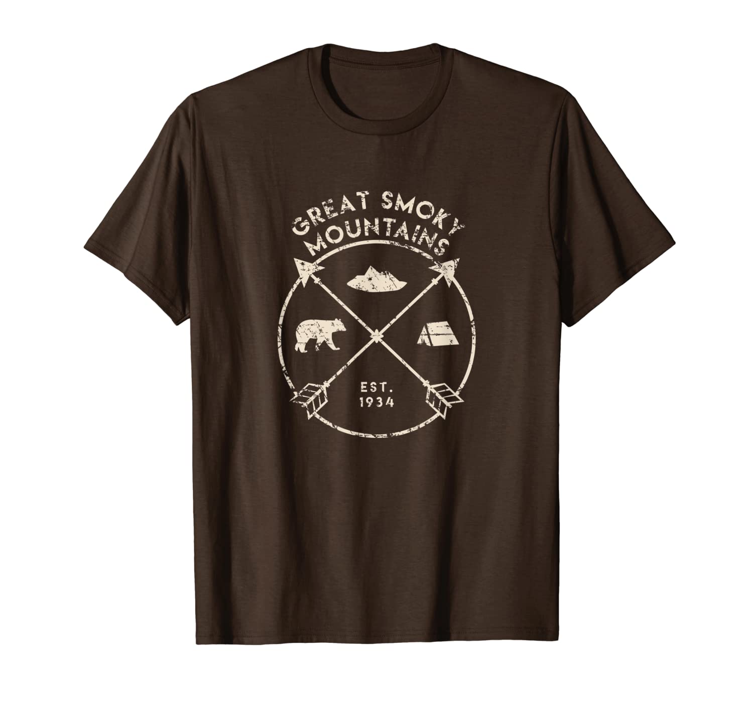 

great smoky mountains national park shirt, north carolina, White;black