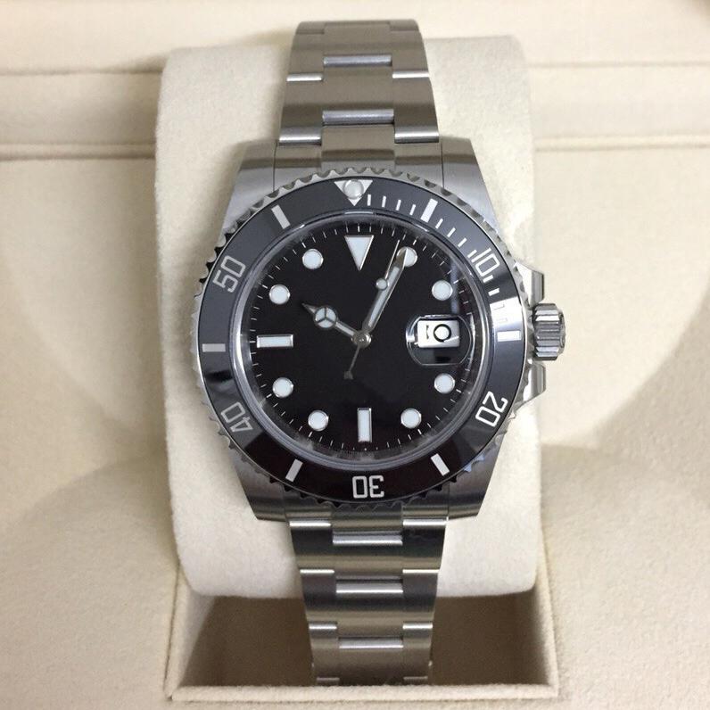 

Mens Watches Quality Ceramic Bezel 116610 Men Stainless Steel Strap Automatic Mechanical Watch 2813 Movement Sapphire 30 meters waterproof Wristwatch