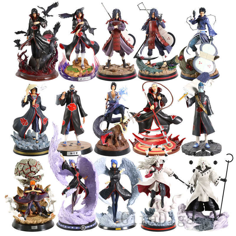 

Madara Obito Pain Konan Kakuzu Hidan Kisame Hinata GK Statue PVC Figure Model Toy Q0722