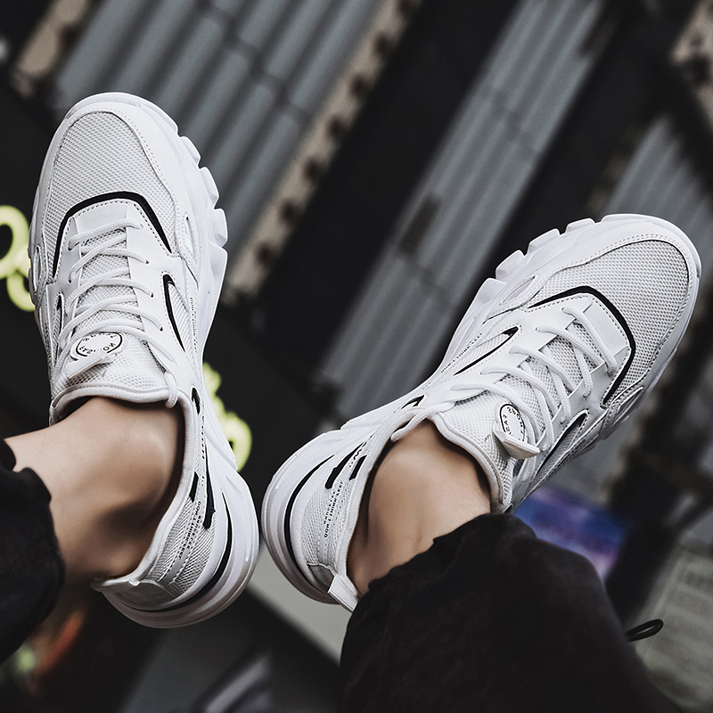 

Newest Women Men Trainer Sports Size Running Shoes Gray Black Blue Red White Sunmmer Thick-Soled Runners Sneakers Code: 02-0895