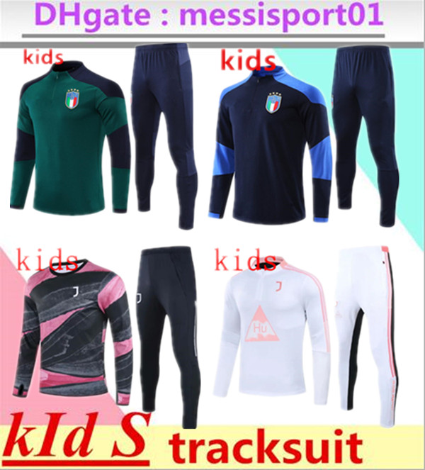 

AC PIATEK IBRAHIMOVIC Soccer tracksuit survetement 2021 italy maillot de foot mIlan football kids training suit, Black