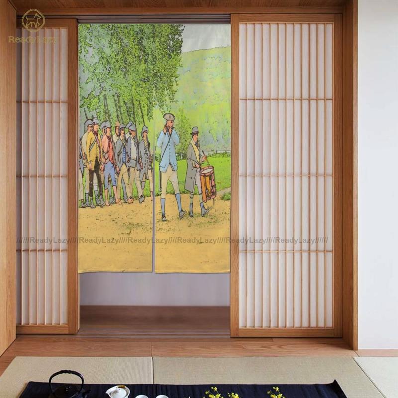 

Musket Curtains Room Washable Door Curtain Double Aesthetic & Drapes