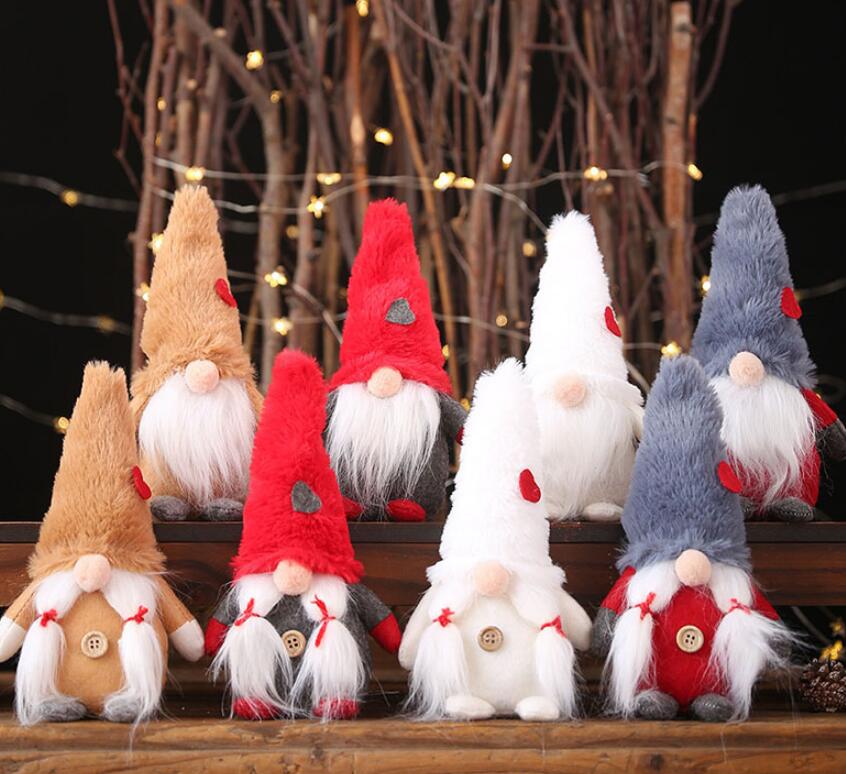 

New Christmas Swedish Gnome Plush Toy Decoration Ef Doll Ornament Faceless Doll Gift Xmas wjl0393