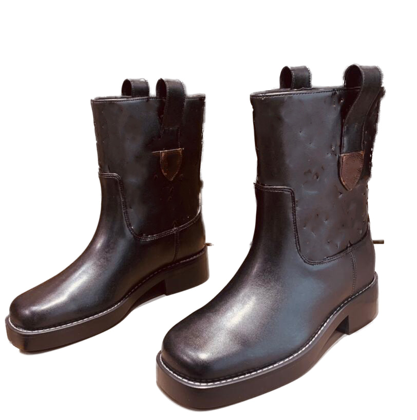 

Top Snow Boots Martin Desert Boot Women Leather Laureate Platform White Bee Star Trail Lace-up Ankle Boot Winter Boot high heels With Box 35-41