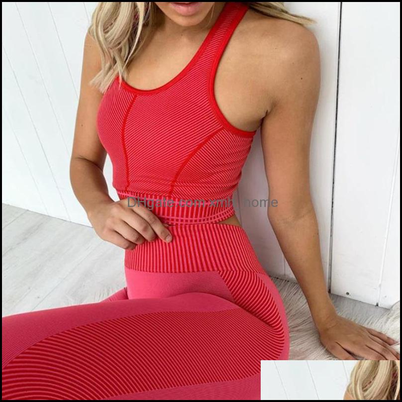 

Gym Exercise Outdoor Apparel & Outdoorscustom Sports Sustainable Clothing Women Unique Workout Sets Yoga Athletic Wear Fitness Drop Delivery, Red