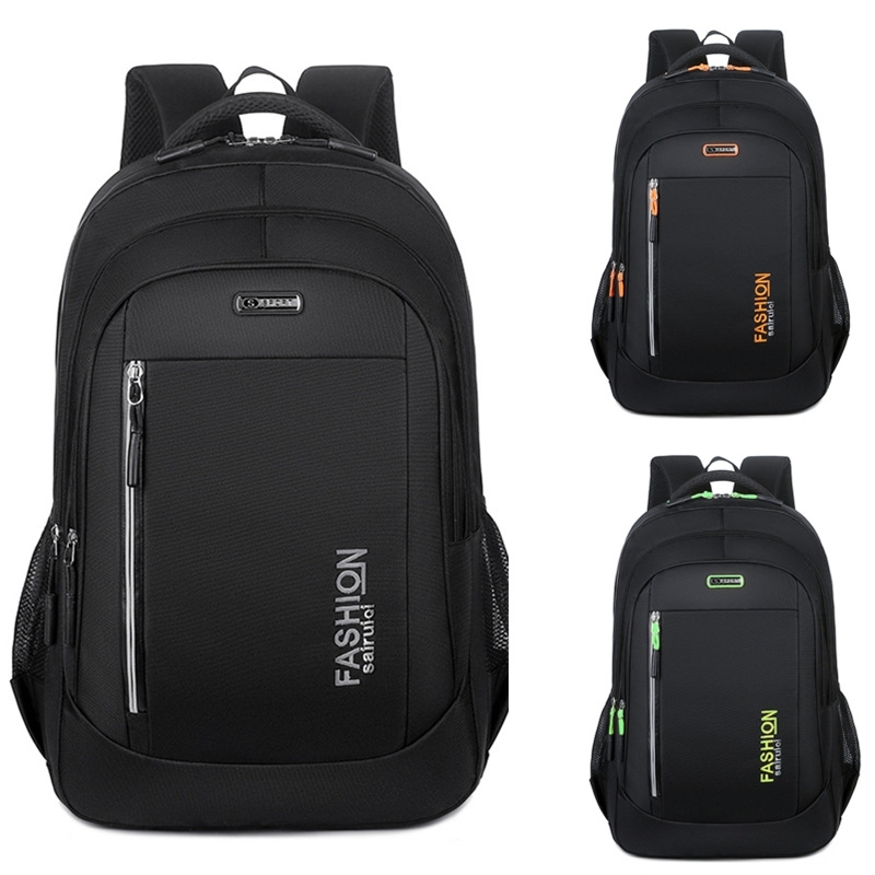 

School college students backpack men's business leisure computer fashion simple large capacity travel bag, Green
