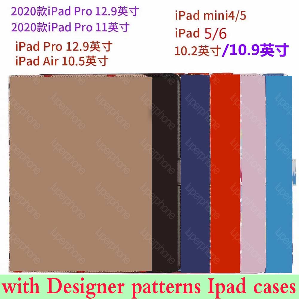 

For ipad pro 2020 Gen 11 High-grade Tablet Case for ipad Air10.5 Air1 2 mini45 ipad10.2 ipad56 Luxury Designer Pu Leather Card Slot Pocket TPU Cover