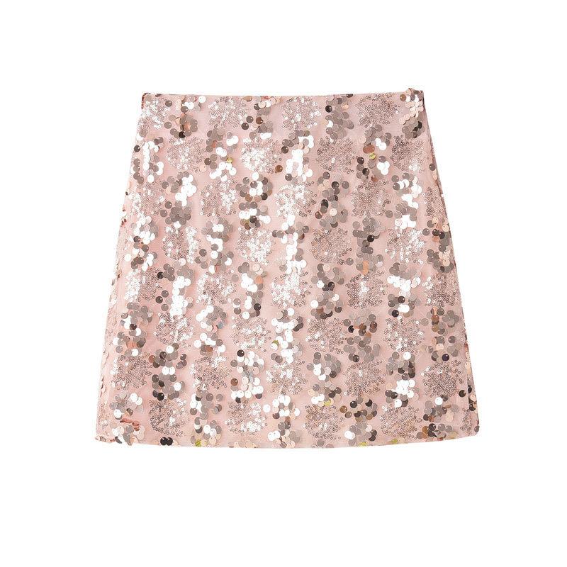 

Skirts Pink Black White Women Shiny Sequin Skirt Sexy High Waist Pencil Ladies Short Party Club Mini Female Streetwear