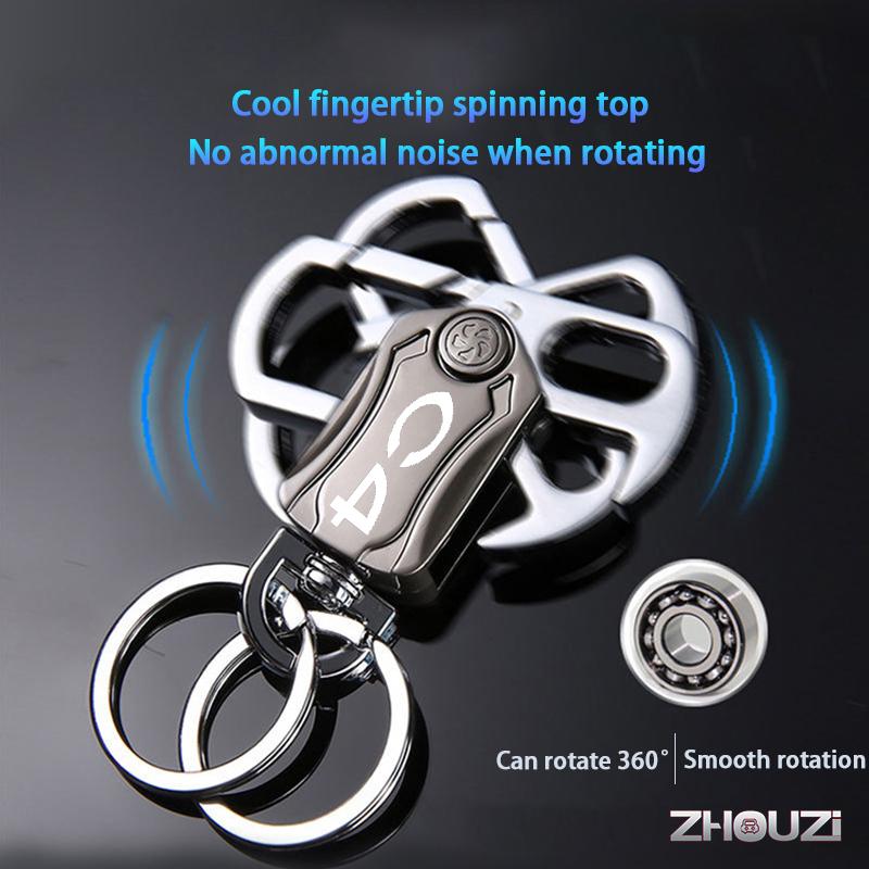 

Keychains DIY Multifunction Car Keychain Key Ring Beer Opener Spinner For Citroen C4 Auto Accessories