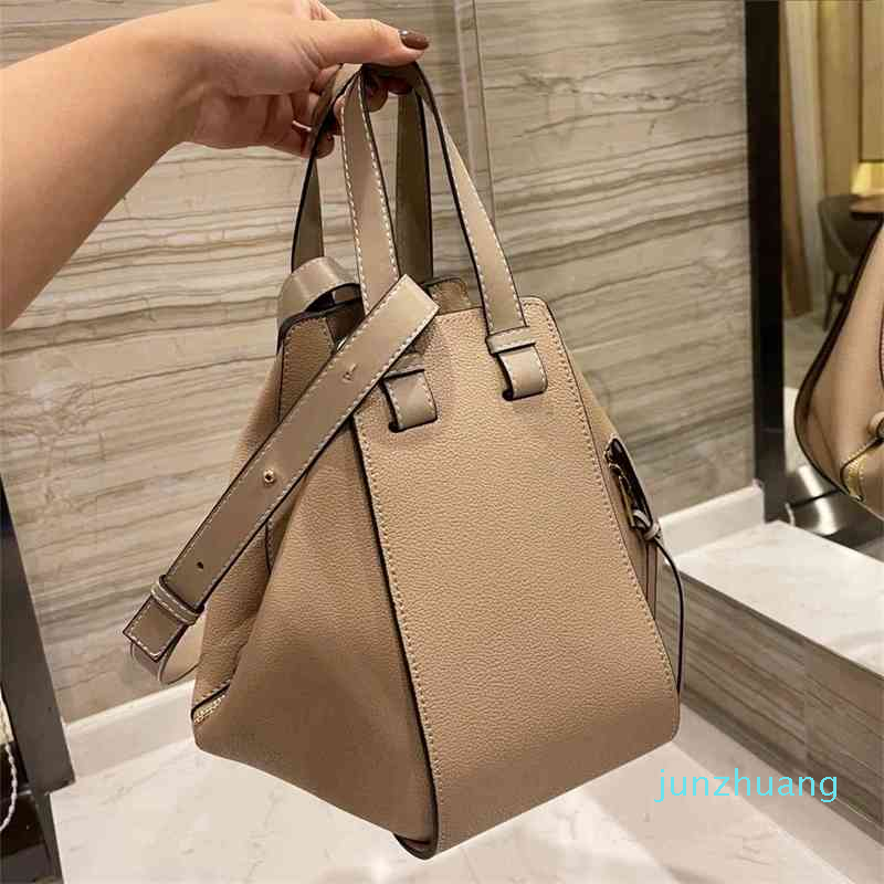 

Designer- Women Handbags Hammock Luxurys Bags Bucket Women's Cowhide Shoulder Bag Messenger Hand Solid Color Mini Leisure bag, Red