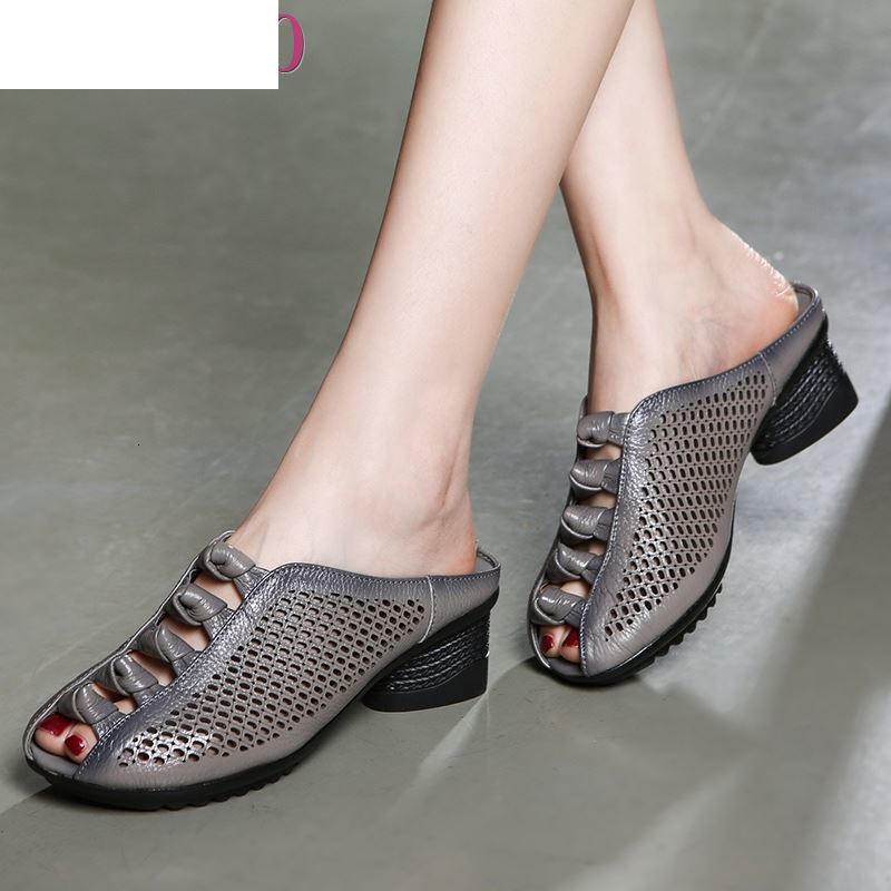 

Sandals 2021 Summer Women's Slippers Fashion Hollow Out High Heels Rome Style Flip Flops Shoes Woman ERPA, Black