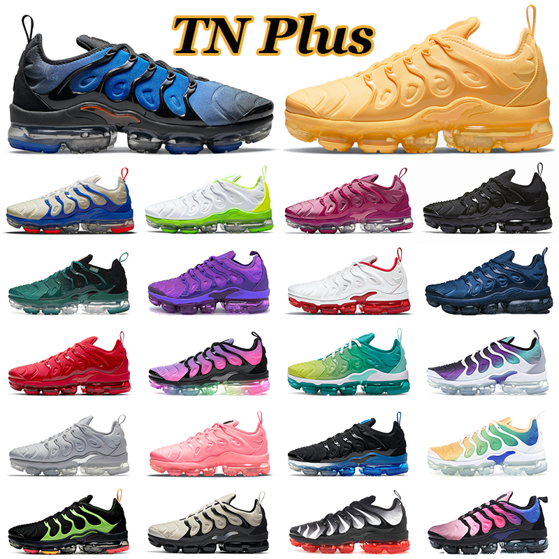 

vapor max tn plus running shoes mens triple black white dark blue orange obsidian women magenta breathable sneakers trainers outdoor sports size 36-47, 36-47 blue force