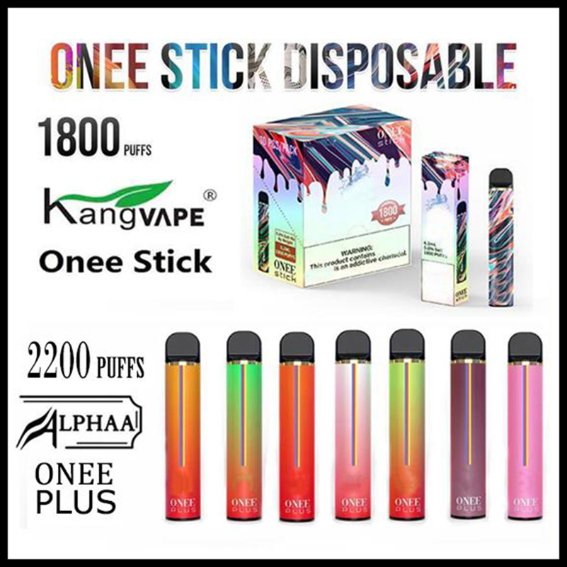 

Kangvape Onee Stick Alphaa Plus Disposable Vape Pen kit 1100mah 1800 1900 2200 Puffs 6.2ml Cartridge Pod BANG XXL AIR BAR MAX