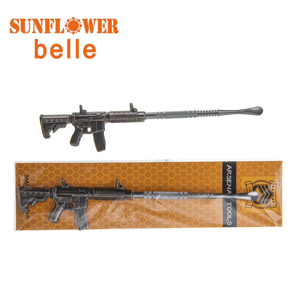 

Metal Dabber Gun Shape AK47 dabbers Zinc Alloy Smoking Tool for Quartz banger oil rigs