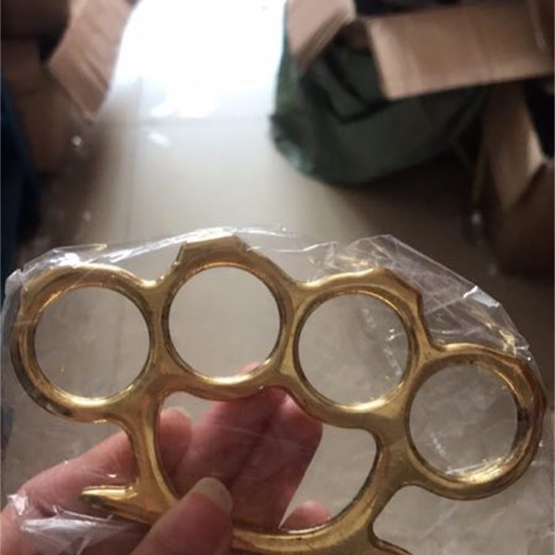 

Brand Brass Good New Steel Knuckles Knuckle Duster Self Defense Protect