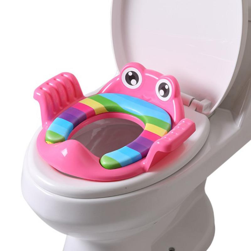

Bathing Tubs & Seats Children'S Toilet Seat Potty Training Cartoon Aid Baby Washer Men And Women Ring Pink