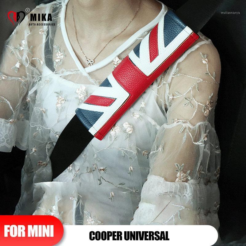 

Safety Belts & Accessories Universal For Mini Cooper Seat Belt Shoulder Leather Protection Auto Interior Car F55 F56 F60 R55 R56 R60 R57 R58