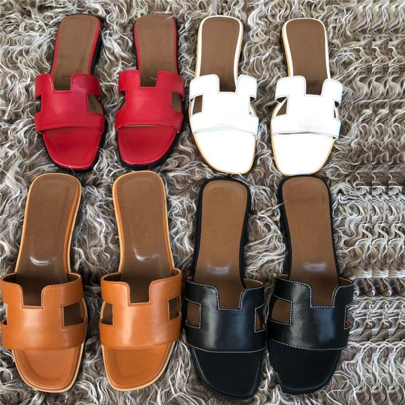 

Designer Womens Sandals Genuine Leather Slippers Summer Flat Sandal Crocodile Skin Flip Flops Beach Slides Fashion Rubber Slipper With Box, Color 11