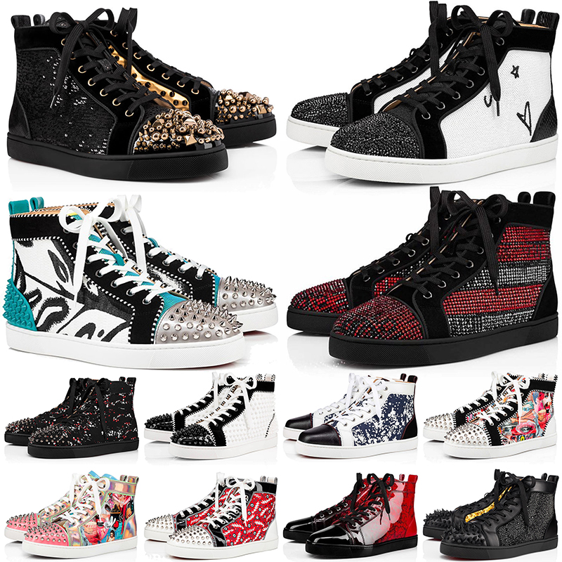 

authentic 2021 red bottoms shoes for mens womens size 5.5-13 designers platform flat casual shoe fashion luxurys designer loafers trainers sneakers EUR 47, Color#11