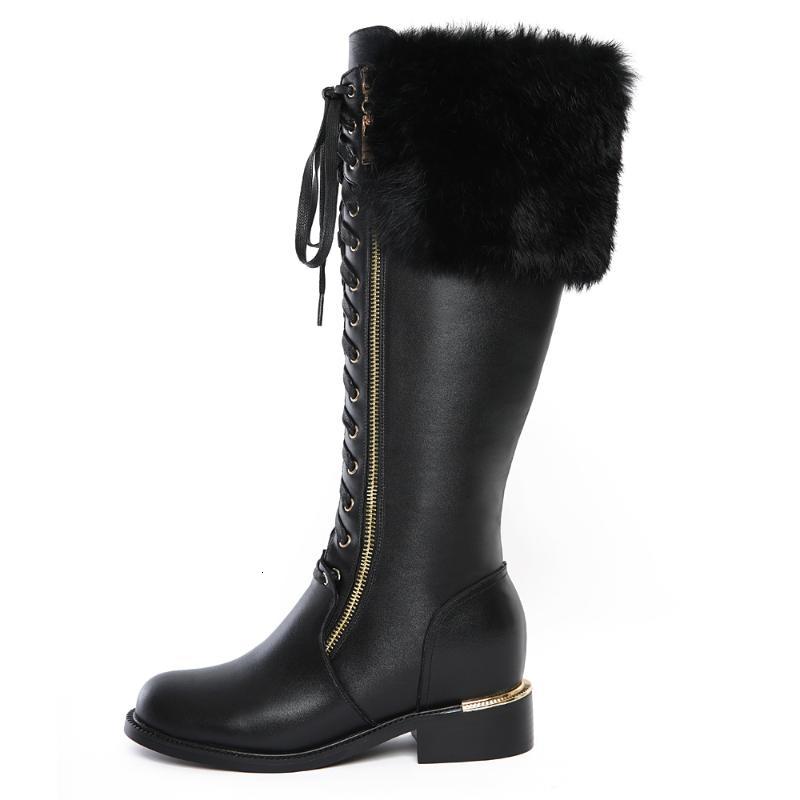 

Boots Original Intention Elegant Women Knee High Round Toe Height Increasing High-quality Black Shoes Woman US Size 4-10 OUR4, D585