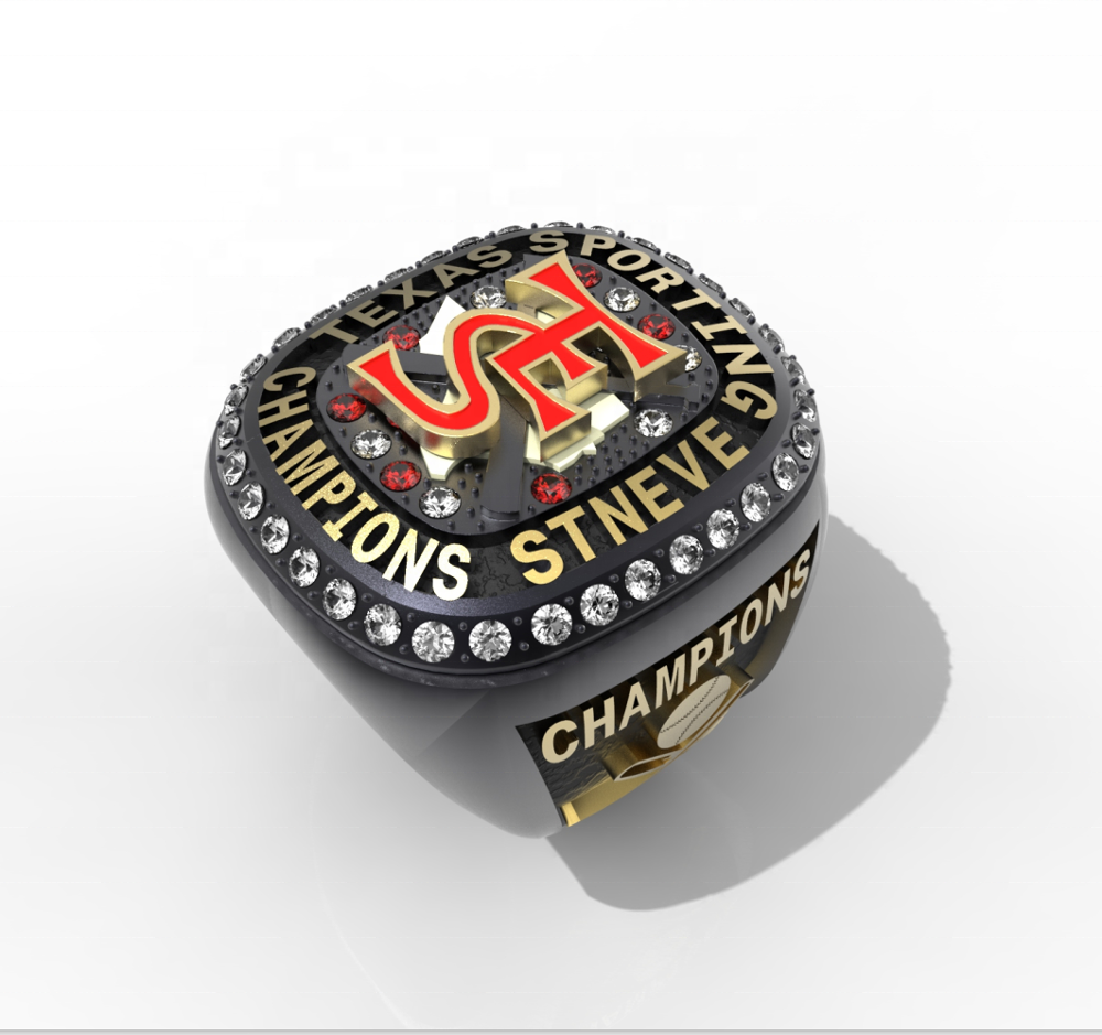 

design your own sports baseball championship ring, Silver
