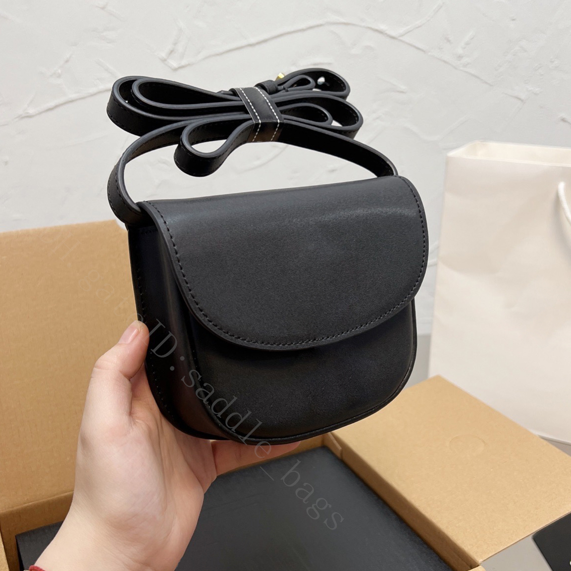 

Saddle Hot Drew Bags luxury Designer Handbags Top quality Genuine Leather wallets new fashion lady shoulder cross body women mini totes flaps classic Envelope purse, Color q