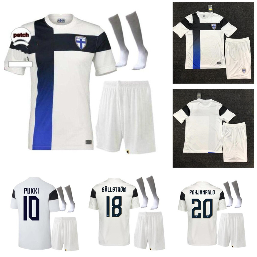 

kit 2021 2022 finland national team mens soccer jerseys pukki skrabb raitala jensen lod kamara finlandia home away football shirt uniforms, Black;yellow