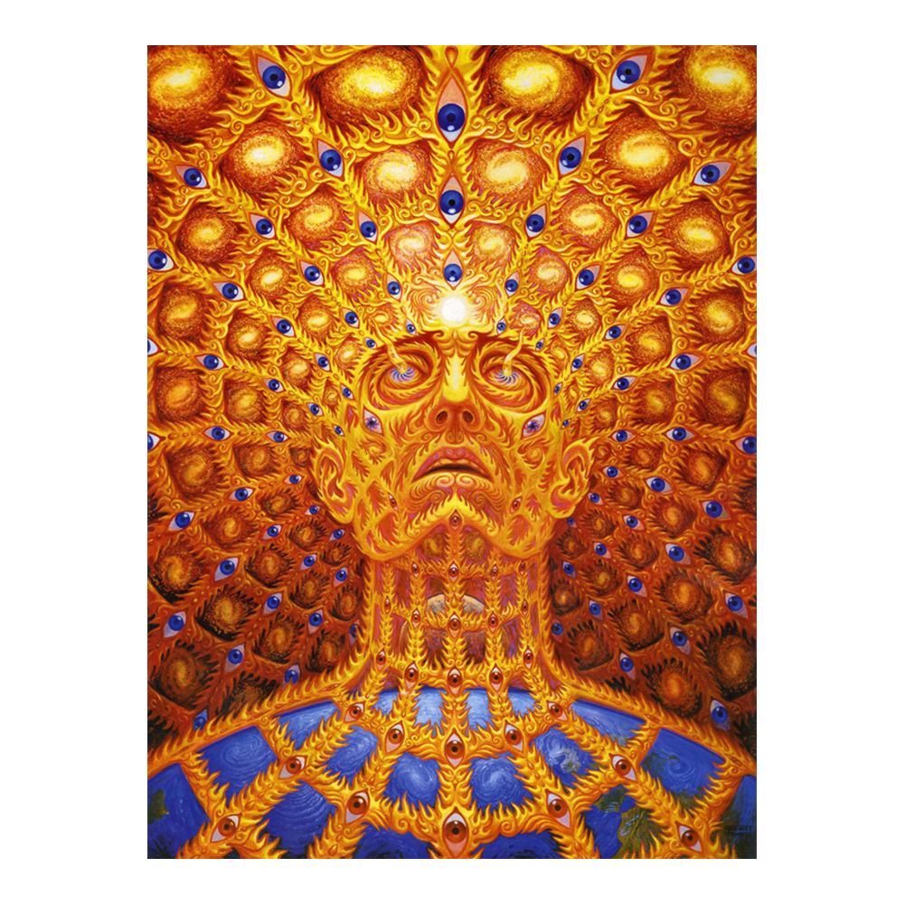 Trippy Alex Grey Painting Poster Print Home Decor Framed Or Unframed Photopaper Material-image-695474532