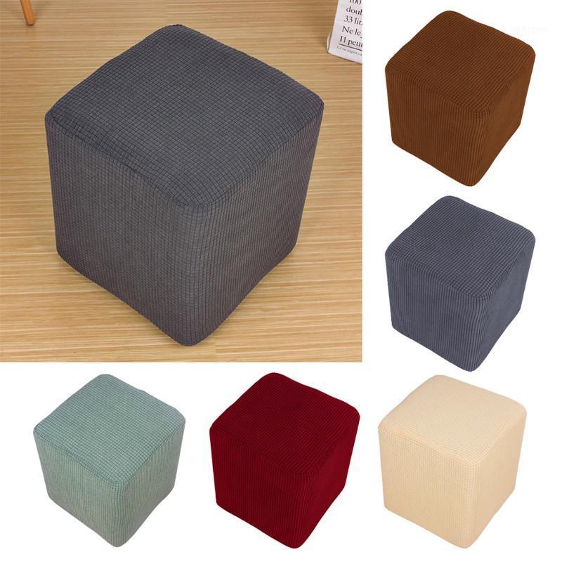 

Durable Stretch Home Polyester Fabric Ottoman Slipcover Foot Stool Cover Chair Covers