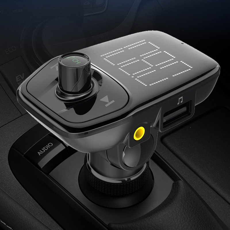 

Electronic Components FM transmitter car hands-free car mp3 player U disk TF card aux input lossless music car Bluetooth receiver USB charger