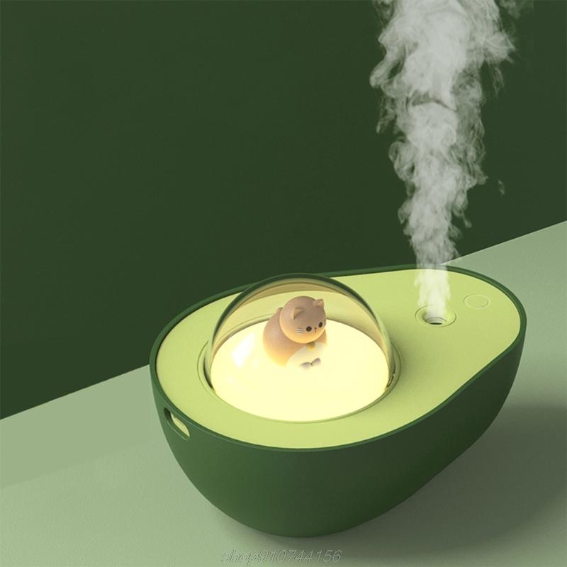 

Humidifiers Avocado Humidifier With Night Light USB Cat Ball Bedroom Home Decoration For Kids Gift J21 21 Dropship