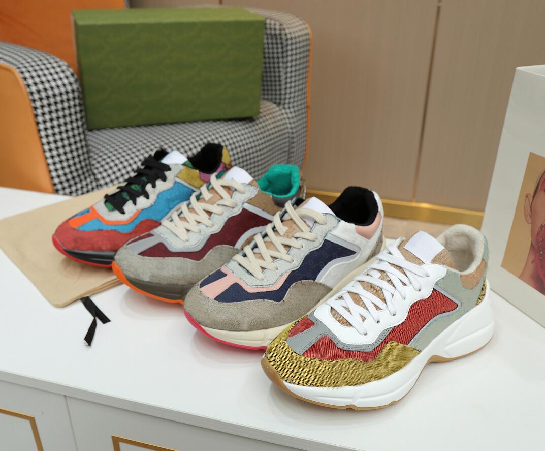 

2021 Designer shoes Sneakers Beige Men and women Trainers Vintage Luxury Chaussures Ladies with box size 35-46, Only case