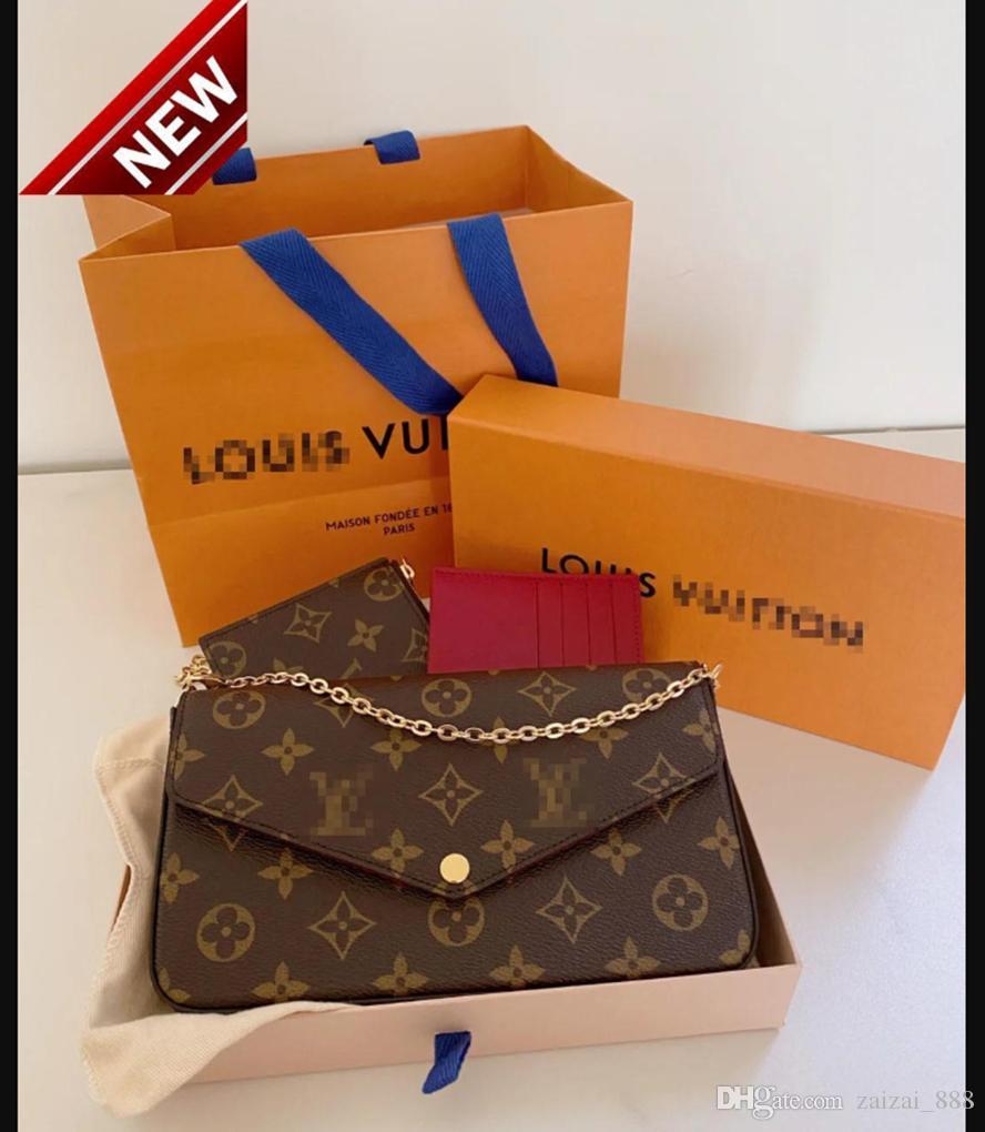 

2021 Top LV Louis Vitton Bags Fashion Designers Women Shoulder Bags High Quality Chain Handbags Model LL Dust Bag
