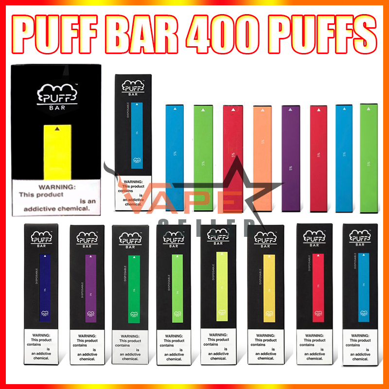 

Puff Bar Disposable Vape Pen E Cigarette Kit With Security Code 280mAh Battery 1.3ml Pod 400 Puffs PuffBar Device