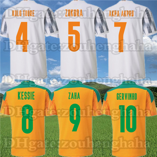 

Player version Ivory Coast Soccer Jerseys 2021 22 national team BOLY KESSIE ZAHA DIALLO AURIER Home Away Football shirt, Player version away