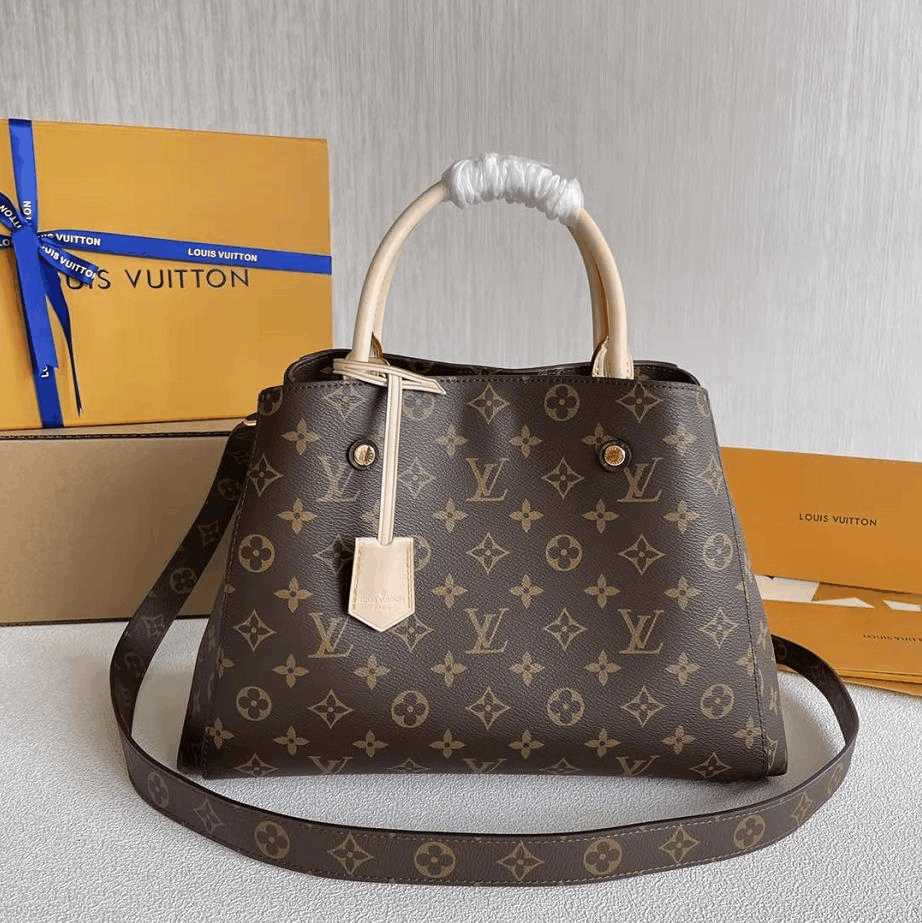 

GG's LOUIS's VUTTON's LVs YSLs Fashion Handbags Women Leather Purses MONTAIGNE BB Shoulder Bag Luxury Messenger Crossbody Bag, Red;black