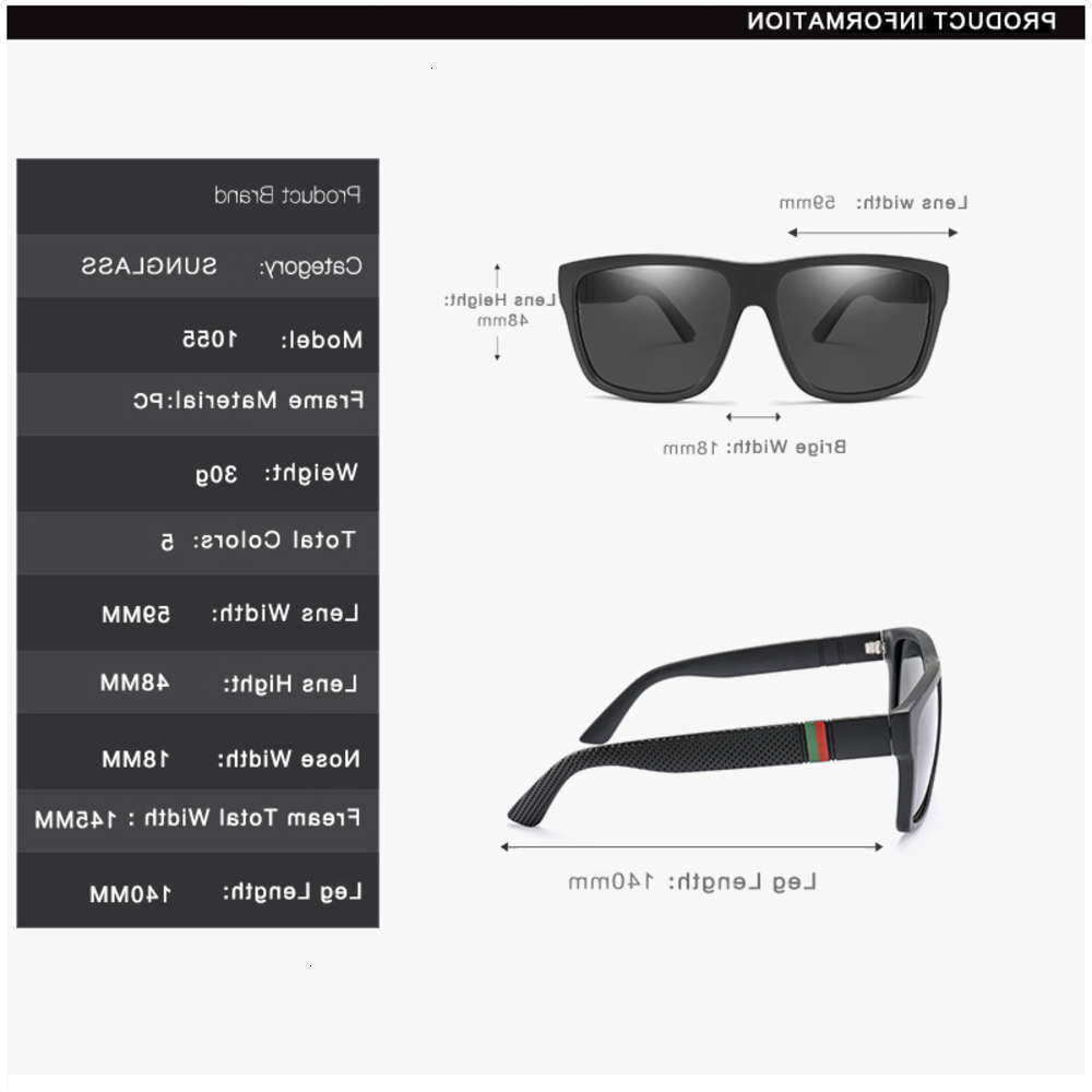 

sunglasses Unisex Square Vintage Famous brand Polarized Sunglasses Eyeglasses Feminino for Women Men, Black