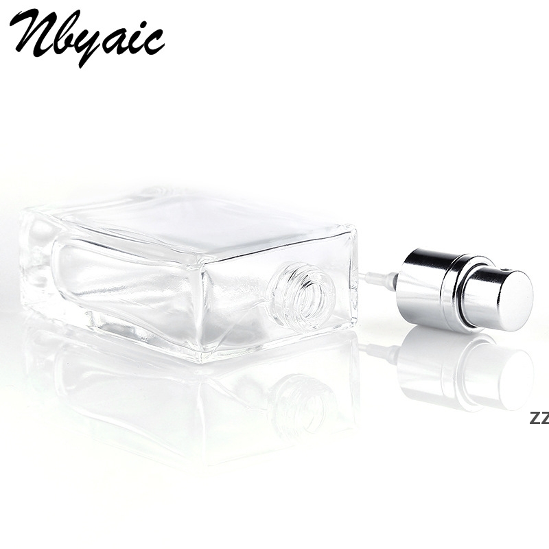 

30ml Glass Perfume Spray Bottles Portable Atomizer Empty Refillable Clear Black Travel Cosmetic Container Parfum Empty Bottles HWD7232
