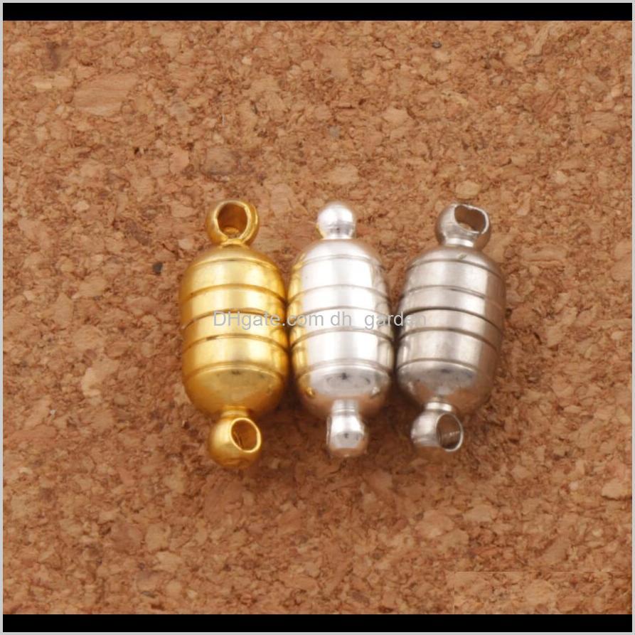 

Hooks Findings & Components Powerf Magnetic Magnet Clasps Sier/Gold Plated For Necklace Jewelry Drop Delivery 2021 Eakkw