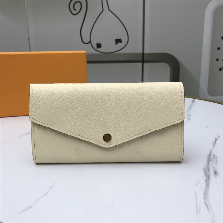 

Wholesale Flower symmetrical wallet Fashion Genuine leather purses Women Purse mens portafoglio, Pink