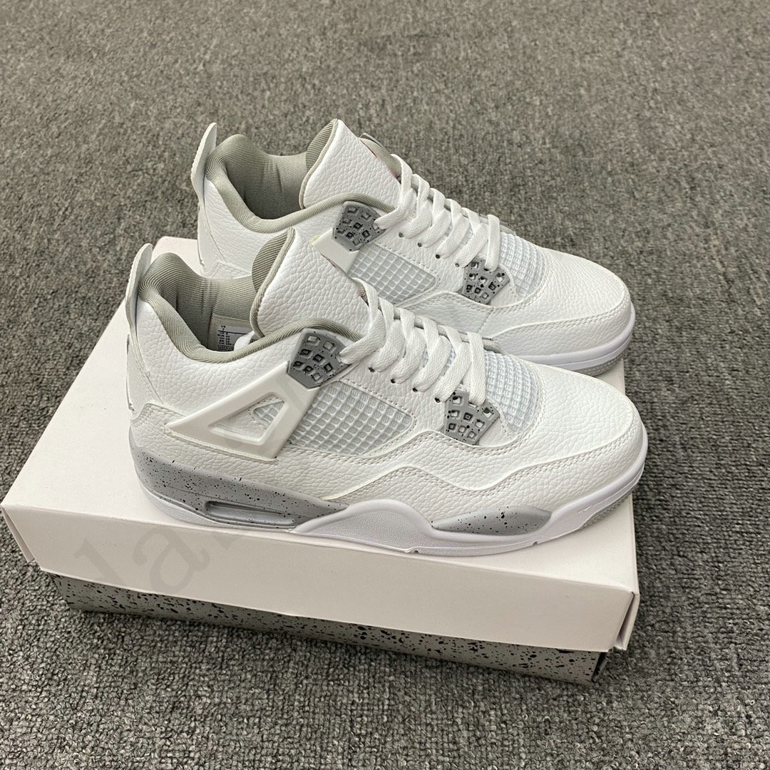 

Classical 4 Retro White Oreo Men Women Shoes 4s Basketball Shoe Jumpmen Trainers Outdoor Sports Sneakers Size 36-45, Other