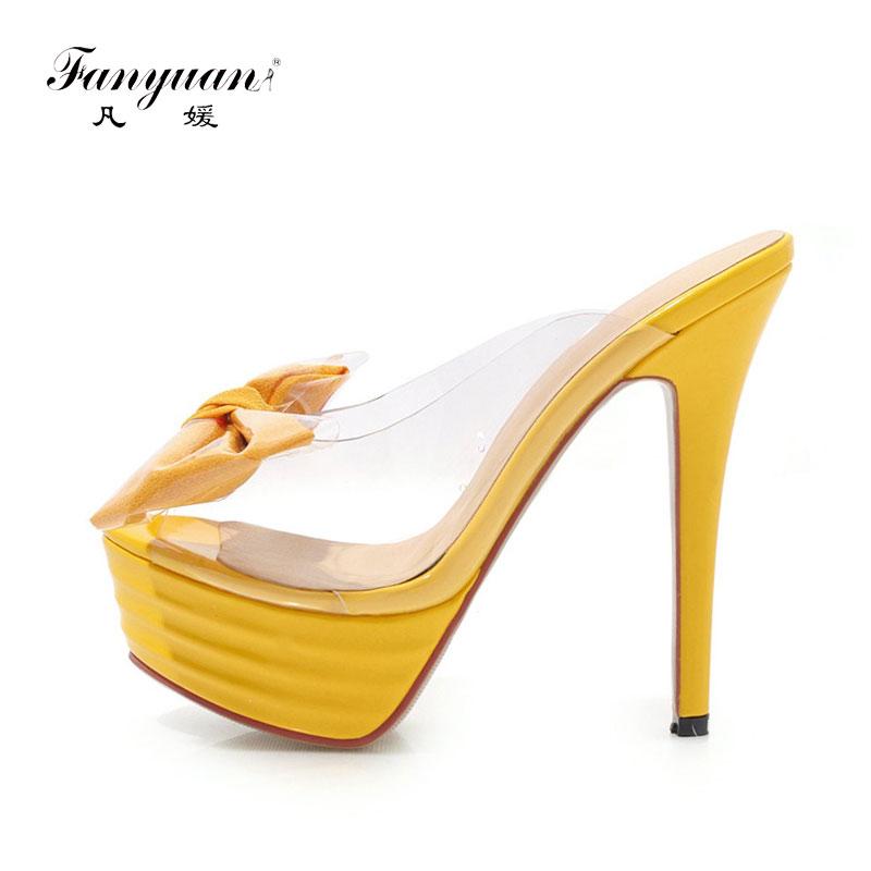 

Fanyuan Big Size 34-43 Fashion Summer Shoes Woman Peep Toe Shallow Super High Heels Platform Sandals Women 2021, Black