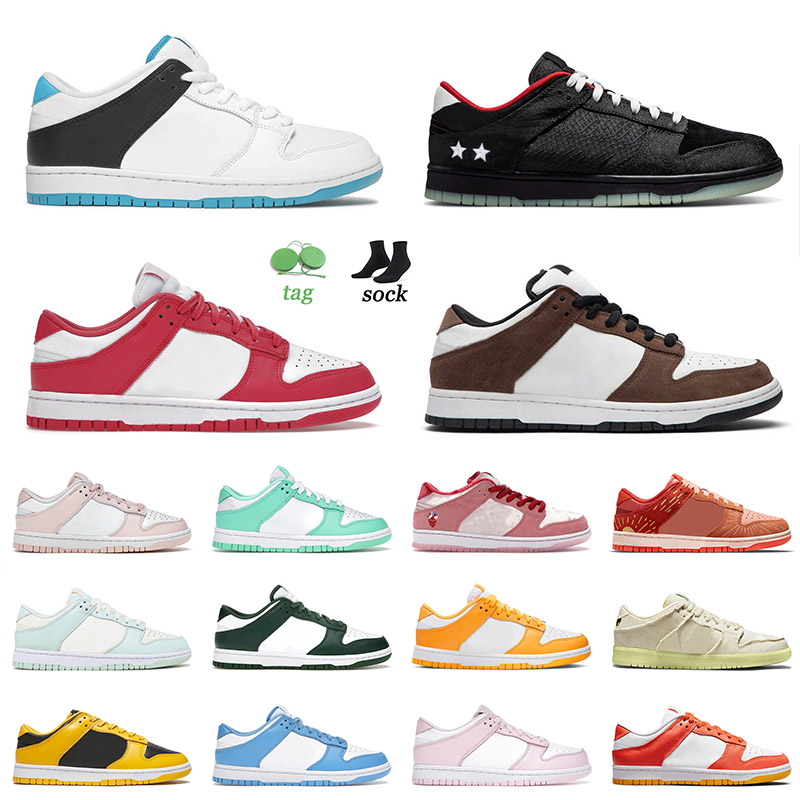 

og mens running shoes sb laser blue archeo pink men women dunks low laser orange green glow black white coast top quality off traikners skate sneakers, C28 orange pearl 36-40