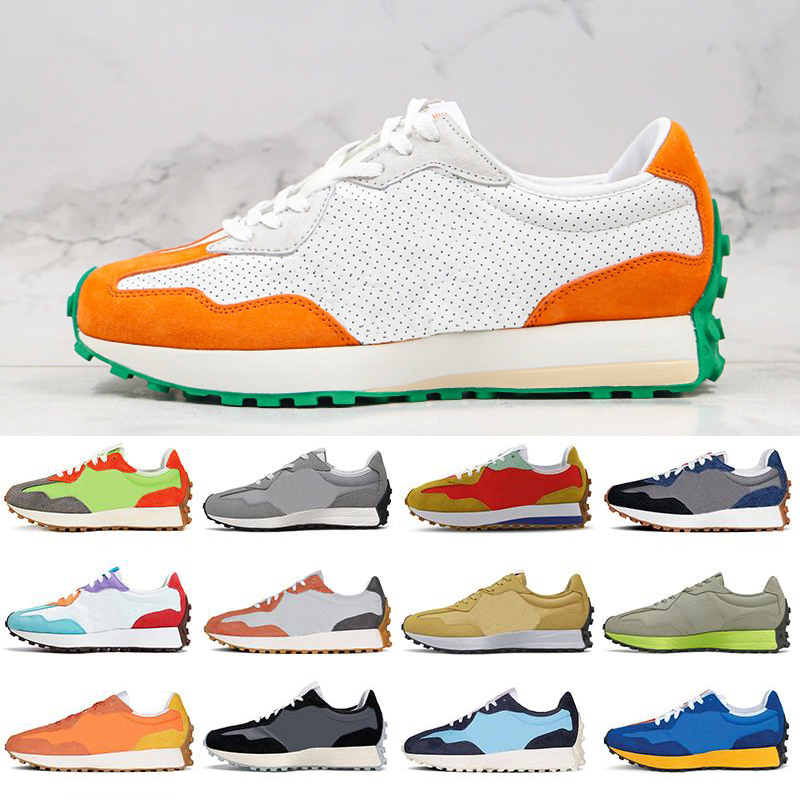 

327 mens running shoes OG Fashion Classic black Grey Navy White Pride platform 327s men women trainer sports sneakers 36-45