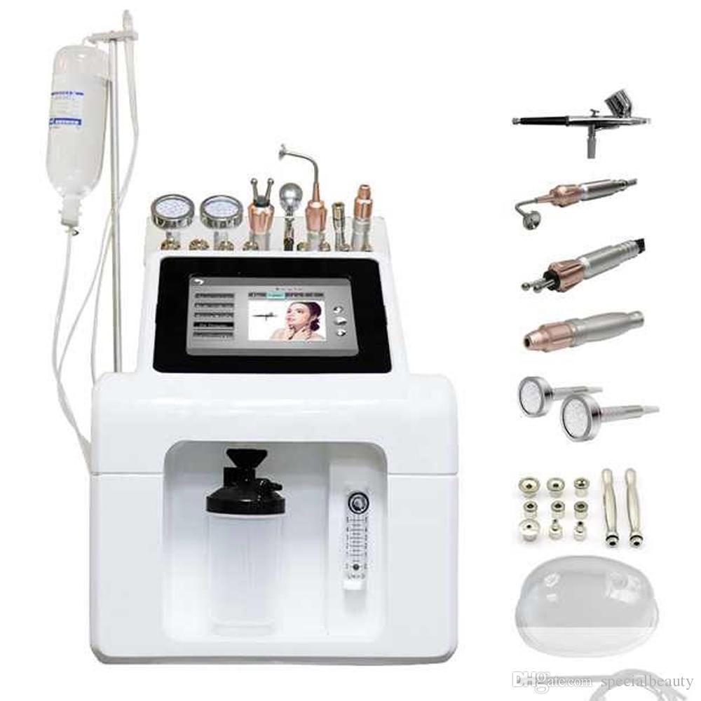 

High quality 9 in1 Diamond Microdermabrasion Dermabrasion Machine PDT Exfoliation Removal Wrinkle Facial Peeling Tools With oxygen mask