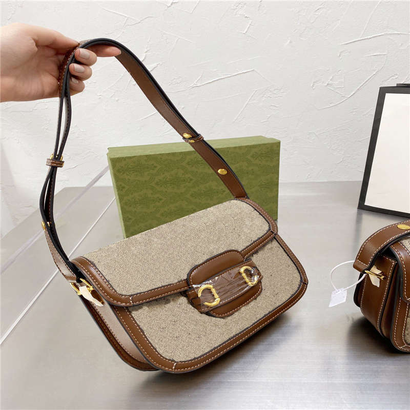 Femmes sacs de créateurs lettre impression sacs à main Style décontracté rétro sacs de selle dames ligne lumineuse sacs à bandoulière